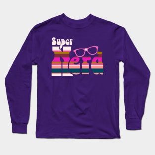 Super Nerd Girl Design Long Sleeve T-Shirt